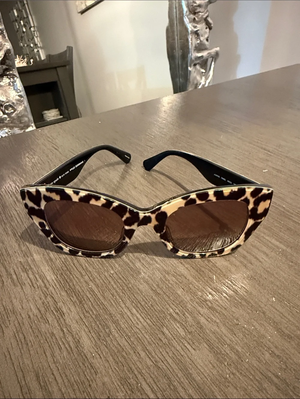 Kate Spade Leopard-print  Cat-Eye Sunglasses